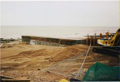 Storm drain outfall nearing completion